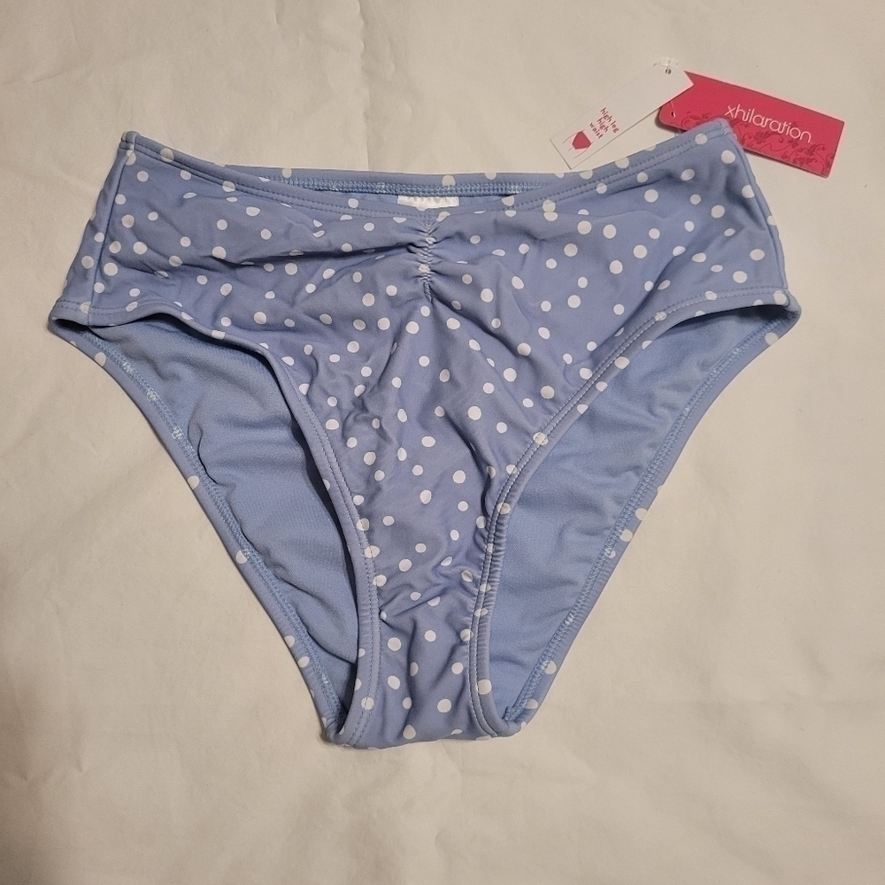 Xhilaration Juniors' High Leg High Waist Bikini Bottom Size M (4-6)